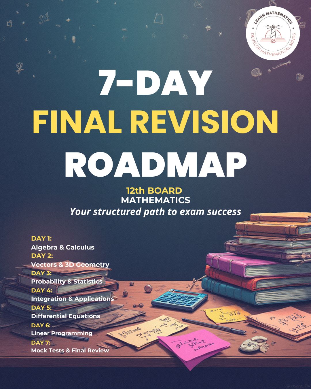 Seven days of focused planning can turn a full syllabus into full confidence.”